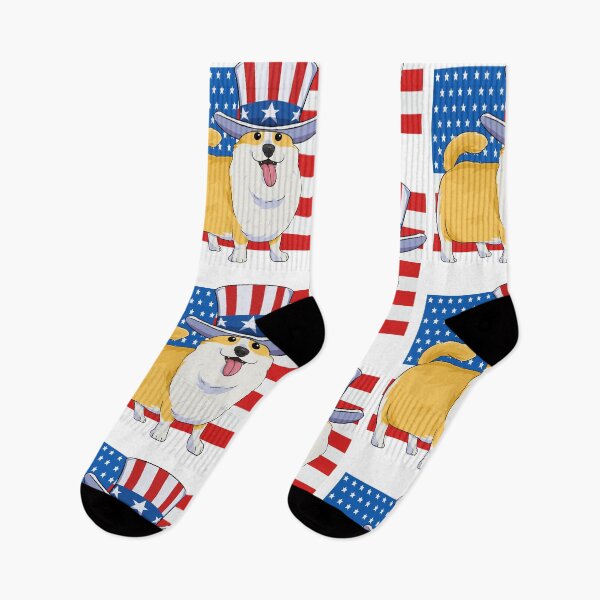Item preview, Welsh Corgi 4th of July Patriotic Uncle Sam designed and sold by Nosek1ng.