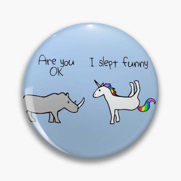 Item preview, I Slept Funny (Rhino and Unicorn) designed and sold by jezkemp.