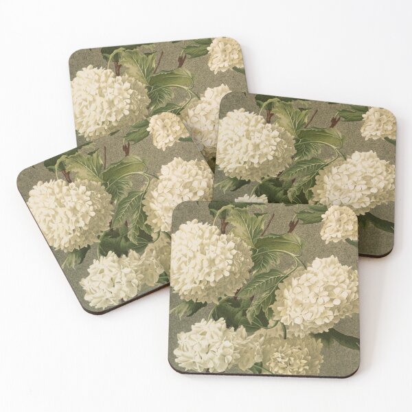 Item preview, Vintage Victorian White Hydrangea Floral designed and sold by roseofgold.
