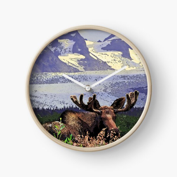 Glacier Moose Clock
