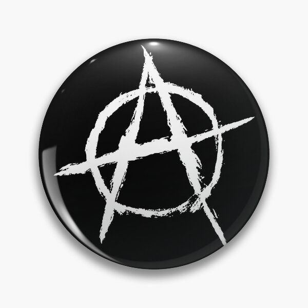 Item preview, Anarchy symbol in white designed and sold by Death Rock Tee.