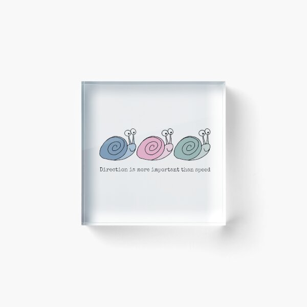Item preview, Little pastel snails, direction is more important than speed designed and sold by Eenig.