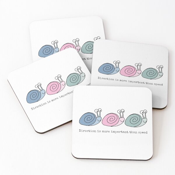 Item preview, Little pastel snails, direction is more important than speed designed and sold by Eenig.