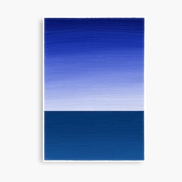 Simple Abstract Horizon over Water Canvas Print