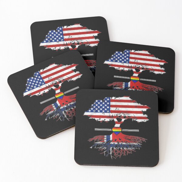 Item preview, American Grown Finnish Roots Gay Heart LGBT Pride designed and sold by Patrick Hiller.