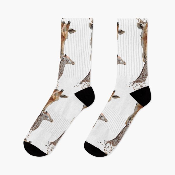 Item preview, Low Poly Illustration of a mother and baby giraffe fading into nothing designed and sold by ErinFCampbell.