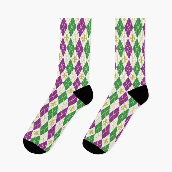Item preview, Mardi Gras Argyle designed and sold by Valerie Bennett.
