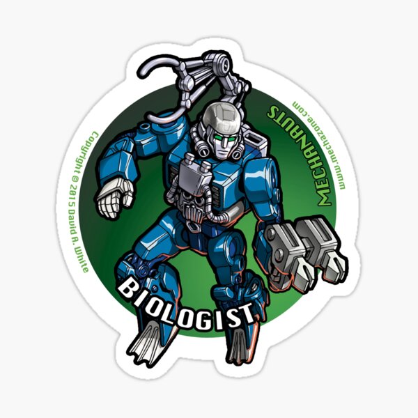 Mechanaut Biologist Sticker