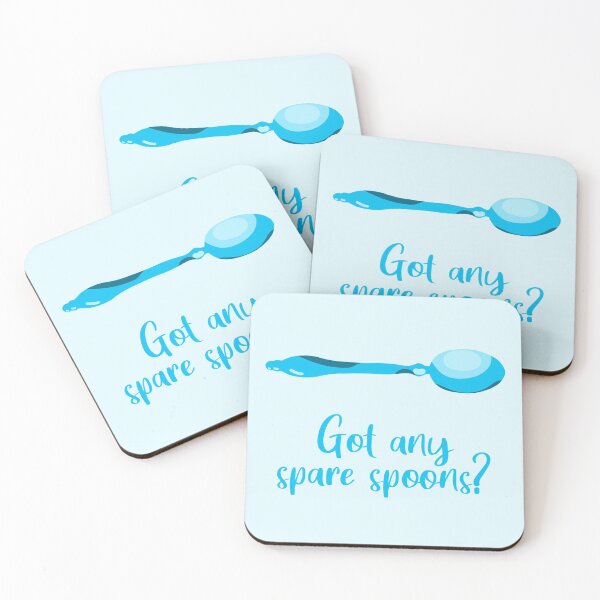 Item preview, Got Any Spare Spoons? (Spoonie Awareness) - Blue designed and sold by KelseyLovelle.