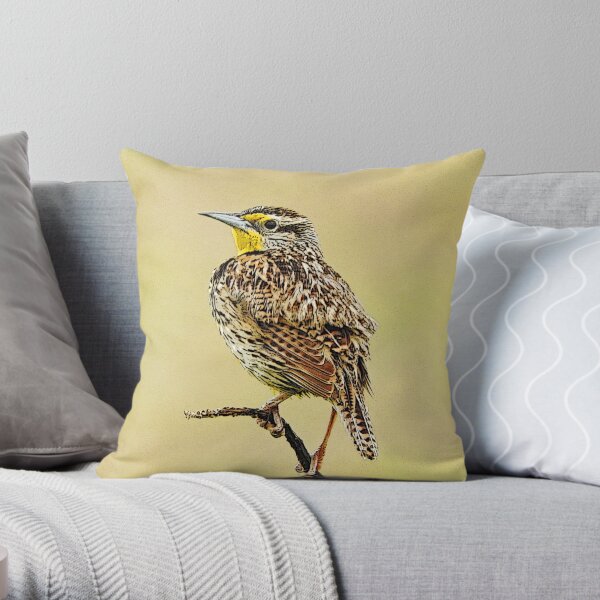 Meadowlark Throw Pillow