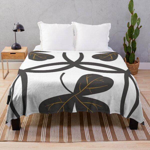 Item preview, Grey Shamrock Leaf Pattern on White Background designed and sold by DKdesigns27.
