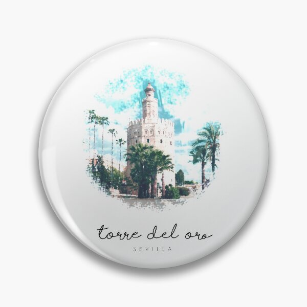 Item preview, Torre del Oro - Sevilla - Illustration Minimalist Monuments Spain designed and sold by Tropical Blood.