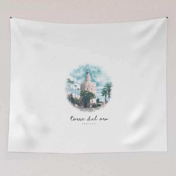 Item preview, Torre del Oro - Sevilla - Illustration Minimalist Monuments Spain designed and sold by Tropical Blood.