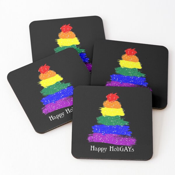 Item preview, Happy Holi-Gays LGBT Christmas Tree designed and sold by Patrick Hiller.