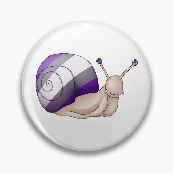 Item preview, Gray Asexual Pride Snail designed and sold by PrideSnails.
