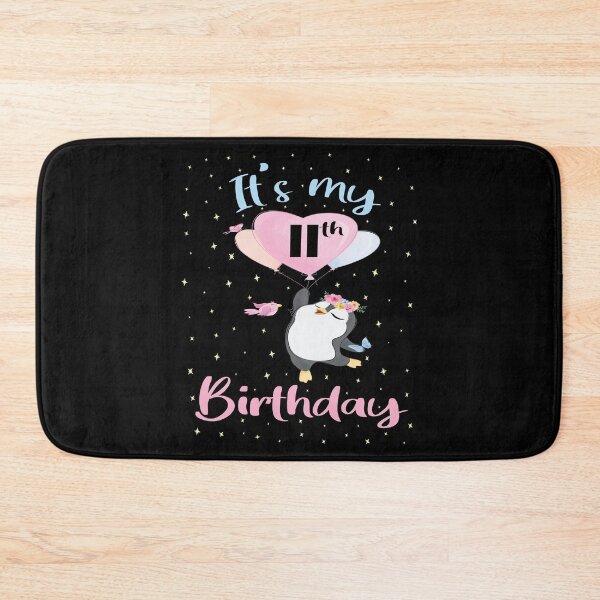 Item preview, It's My 11th Birthday Penguin Girl 11 Years Old B-day design designed and sold by Grabitees.