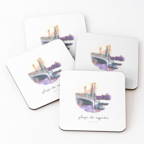 Item preview, Plaza España - Sevilla Minimalist Watercolour Design  designed and sold by Tropical Blood.