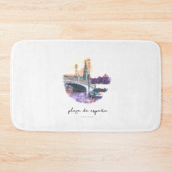 Item preview, Plaza España - Sevilla Minimalist Watercolour Design  designed and sold by Tropical Blood.