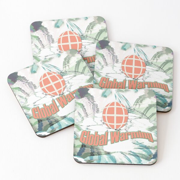 Item preview, abstract background and earth shaped global warming text designed and sold by hutofdesigns.