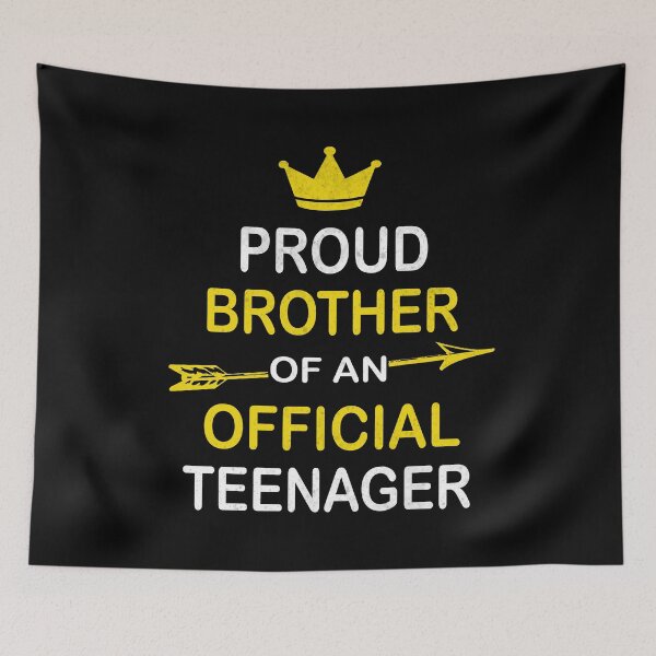 Item preview, Proud Brother of an Official Teenager, 13th B-Day Party design designed and sold by Grabitees.