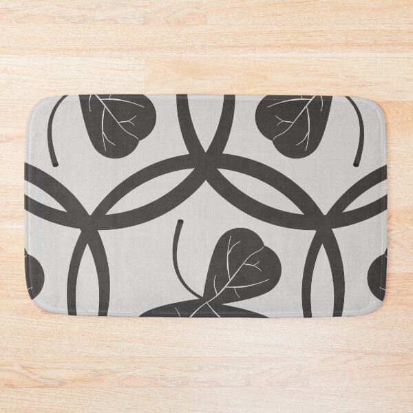 Item preview, Grey Shamrock Leaf pattern on Light Grey Background designed and sold by DKdesigns27.