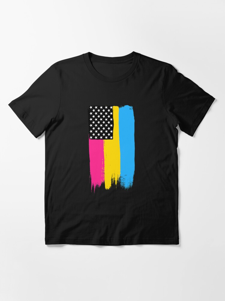 Alternate view of Pansexual Pride Stars and Stripes Essential T-Shirt