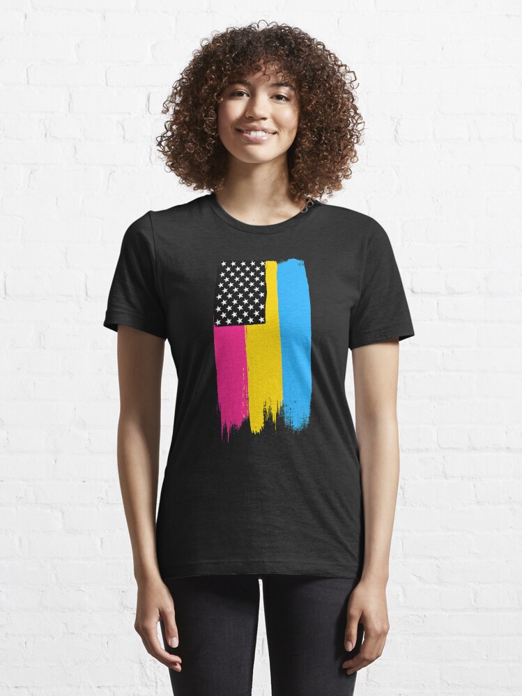 Alternate view of Pansexual Pride Stars and Stripes Essential T-Shirt