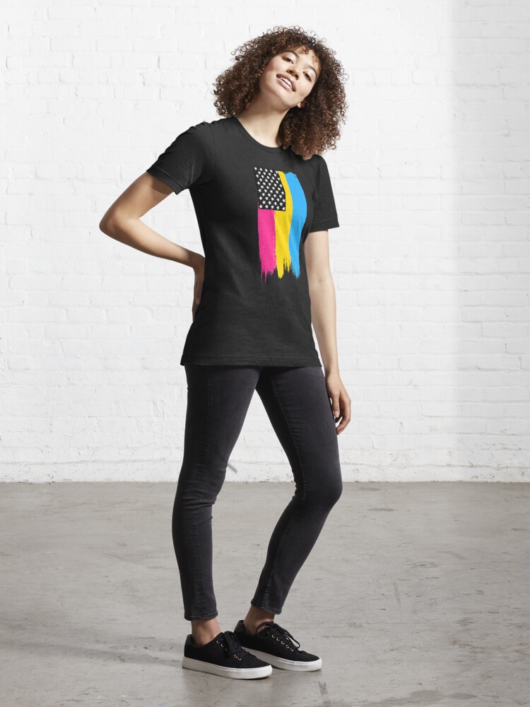 Alternate view of Pansexual Pride Stars and Stripes Essential T-Shirt