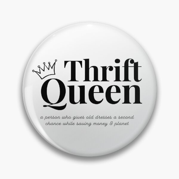 Item preview, "THRIFT QUEEN" for thrifter ( Black Types ) designed and sold by bohovibes.