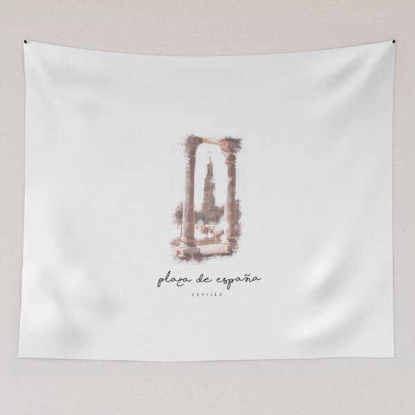 Item preview, Sevilla Plaza España - Spain - Monuments - Watercolour design  designed and sold by Tropical Blood.