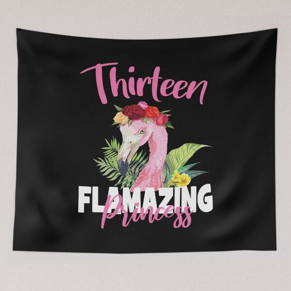 Item preview, Thirteen Flamazing Princess 13th Girls Birthday 13 Years Old graphic designed and sold by Grabitees.
