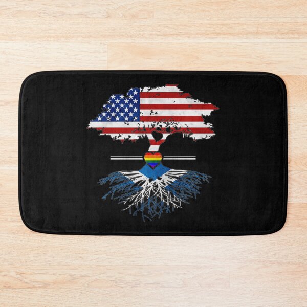 Item preview, American Grown Scottish Roots Gay Heart LGBT Pride designed and sold by Patrick Hiller.