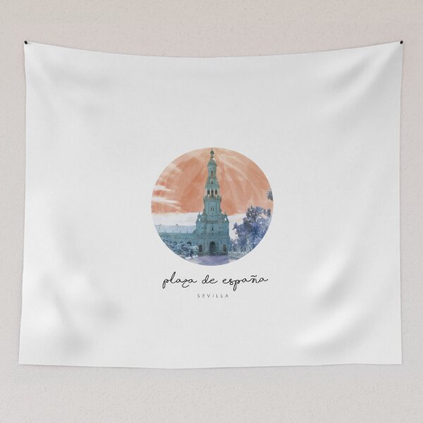 Item preview, Plaza España - Sevilla - Circle - Design - Intense colors  designed and sold by Tropical Blood.