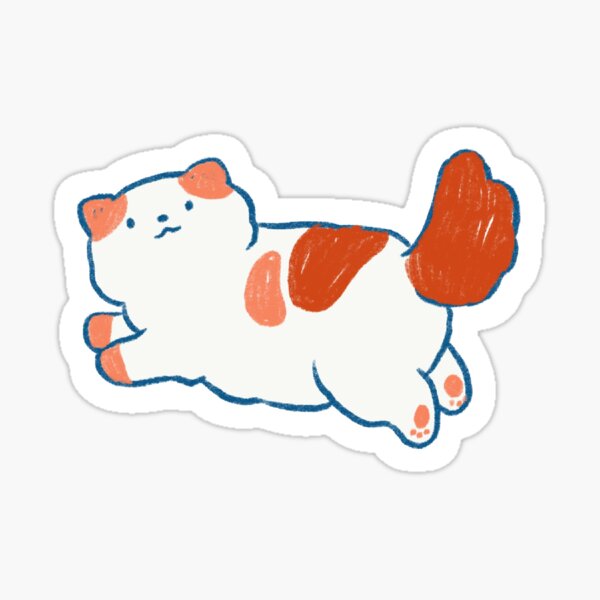 Item preview, calico kitty - red orange designed and sold by cindylatte.