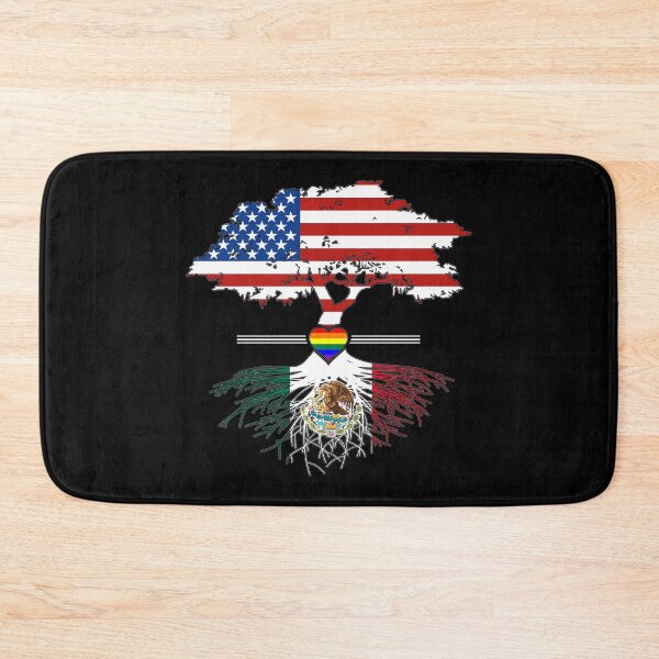 Item preview, American Grown Mexican Roots Gay Heart LGBT Pride designed and sold by Patrick Hiller.