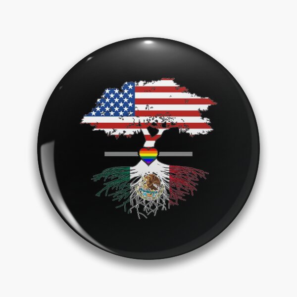 Item preview, American Grown Mexican Roots Gay Heart LGBT Pride designed and sold by Patrick Hiller.