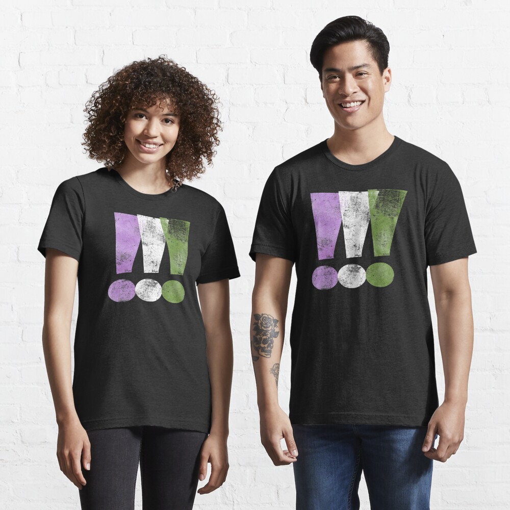 Genderqueer Pride Exclamation Points Essential T-Shirt