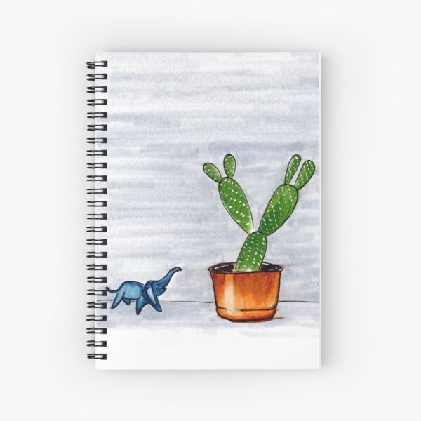The Cactus &amp; The Happy Elephant Spiral Notebook
