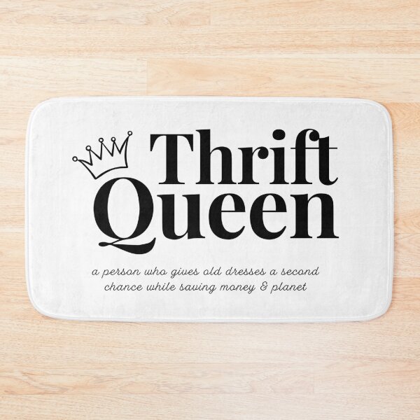 Item preview, "THRIFT QUEEN" for thrifter ( Black Types ) designed and sold by bohovibes.