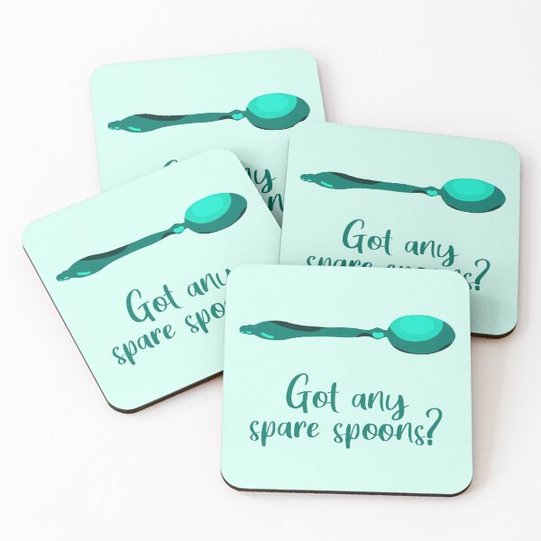 Item preview, Got Any Spare Spoons? (Spoonie Awareness) - Teal designed and sold by KelseyLovelle.