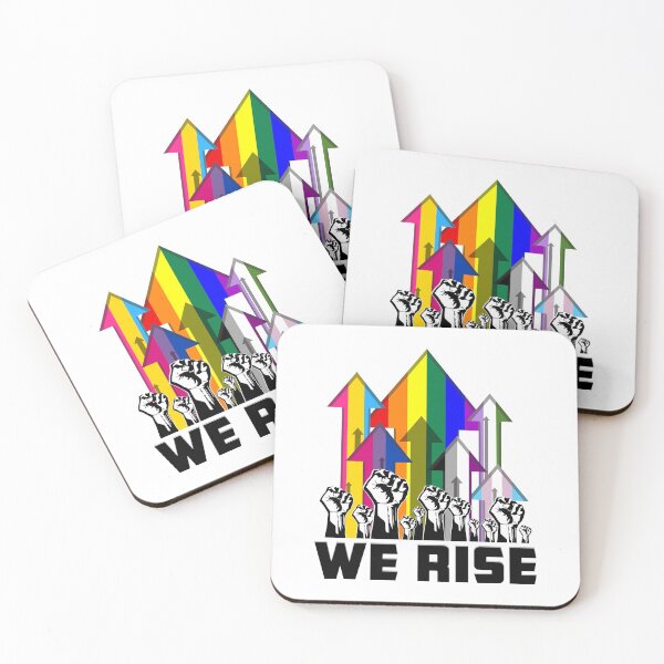 Item preview, We Rise LGBTQIA Pride Flags designed and sold by Patrick Hiller.