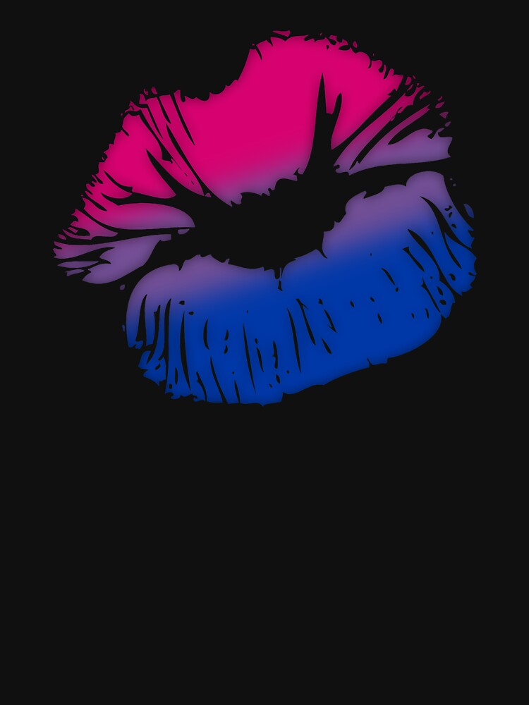 Bisexual Big Kissing Lips T Shirt For Sale By Valador Redbubble Bisexual T Shirts Bi T