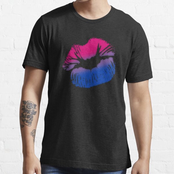 Bisexual Big Kissing Lips T Shirt For Sale By Valador Redbubble Bisexual T Shirts Bi T