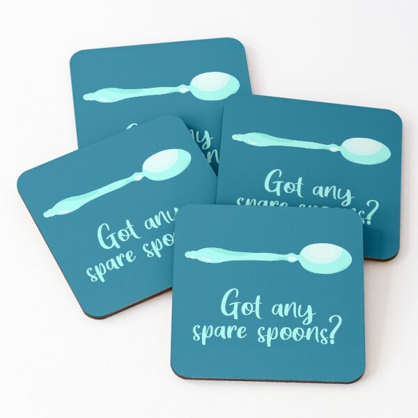Item preview, Got Any Spare Spoons? (Spoonie Awareness) - Light Teal designed and sold by KelseyLovelle.