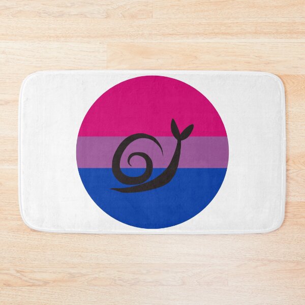 Item preview, Bisexual Minimalist Pride Snail Logo designed and sold by PrideSnails.