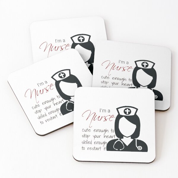 Item preview, Nurse - Cute enough to stop your heart - skilled enough to restart it designed and sold by ArticaDesign.