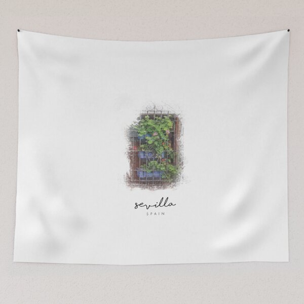 Item preview, SEVILLA - Window - Plants typical scene Sevilla  designed and sold by Tropical Blood.