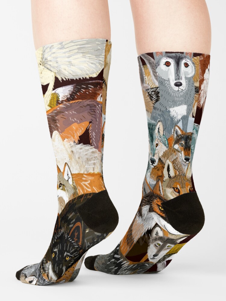 Vista alternativa de Calcetines Wolves o´clock (Time to Wolf)
