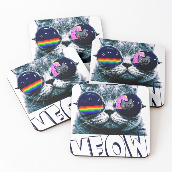 Item preview, Meow cat print t-shirt designed and sold by kellenseller.