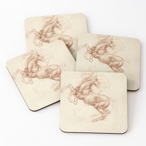 Item preview, Horse Sketches by Leonardo Da Vinci designed and sold by Vintage Designs +.